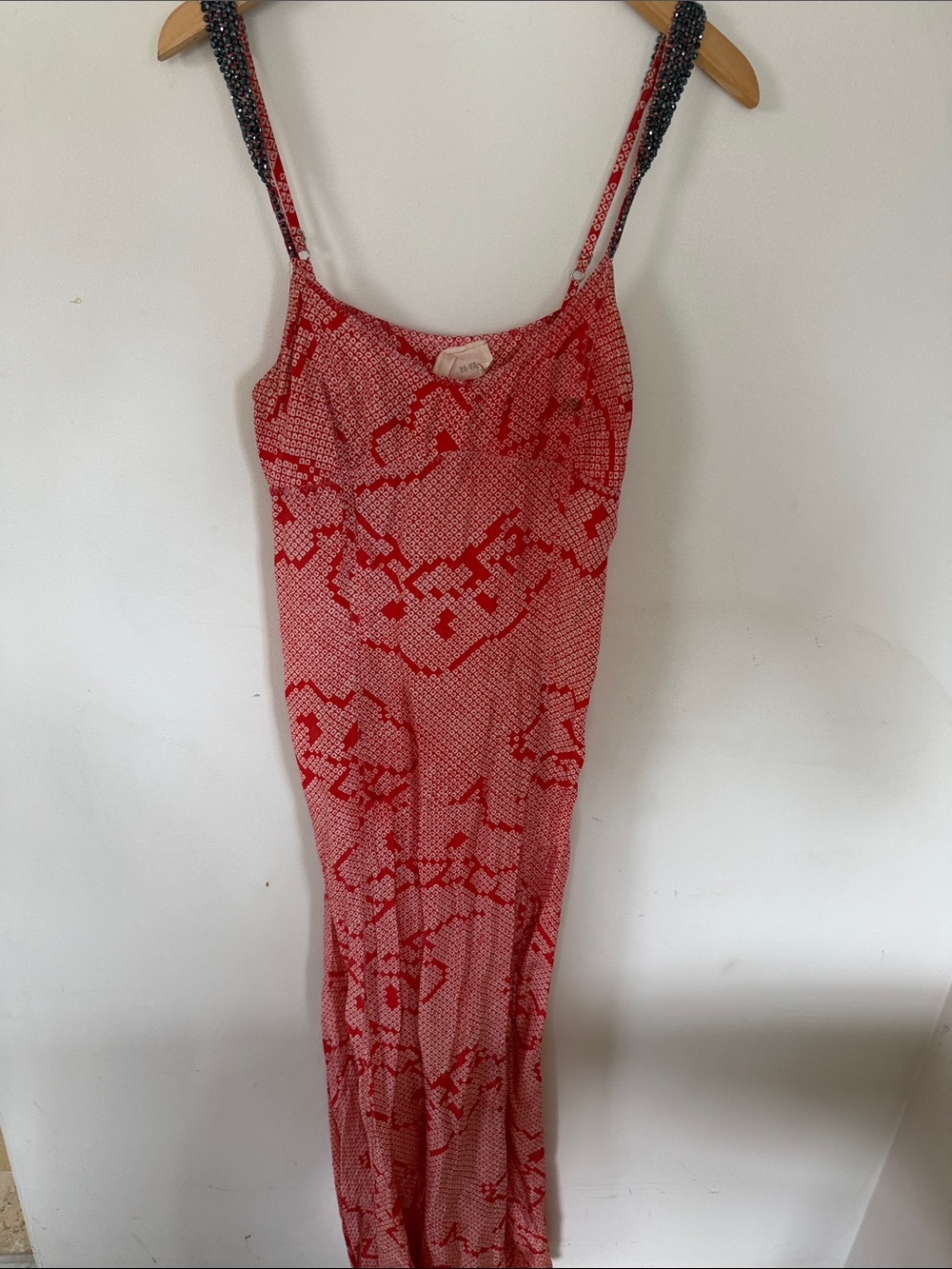 ***VINTAGE*** SILK Patterned Slip Dress